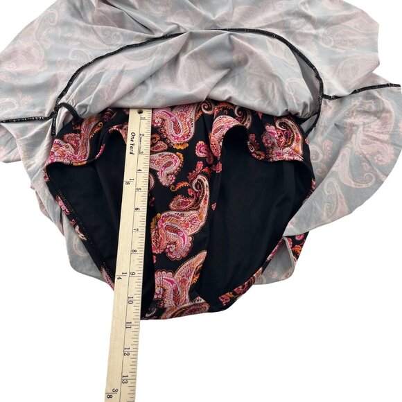 Alex Marie Womens Paisley Print Swim Dress Adjustable Straps Size L bathing suit - Picture 4 of 6